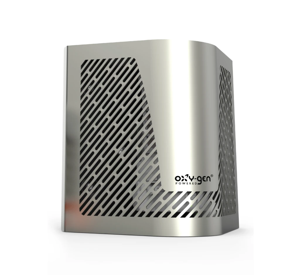 Automatic commercial air freshener unit in a high-traffic washroom in Rugby